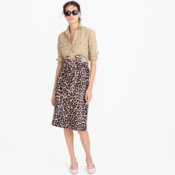J. Crew Dresses & Skirts - NWT J Crew Leopard Print Skirt